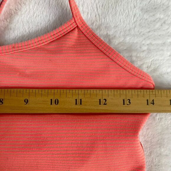 Lululemon Tank Top Sz S Salmon Striped Yoga Active Running *check measurements* - Picture 4 of 9